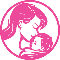 Mother and Baby Branding Logo