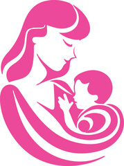 Mother and Baby Branding Logo