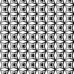 Fototapeta premium Abstract seamless pattern. Black quadrilateral on white background. Vector illustration