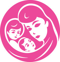 Mother and Baby Branding Logo