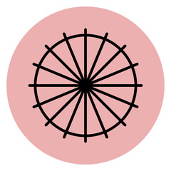 Obraz premium wheel icon