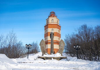 Murmansk. Memorial to the sailors who died in peacetime. Russia. March 2023