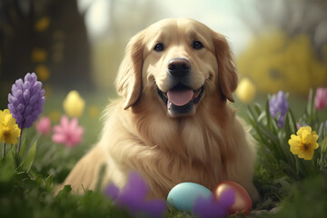 Get into the Easter spirit with these adorable illustrations featuring cats, owls, poodles, golden retrievers, and bulldogs surrounded by brightly colored Easter eggs. 
