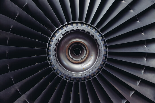 jet engine of airplane