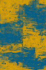 Blue and Yellow Grunge Texture Background created with Generative AI technology