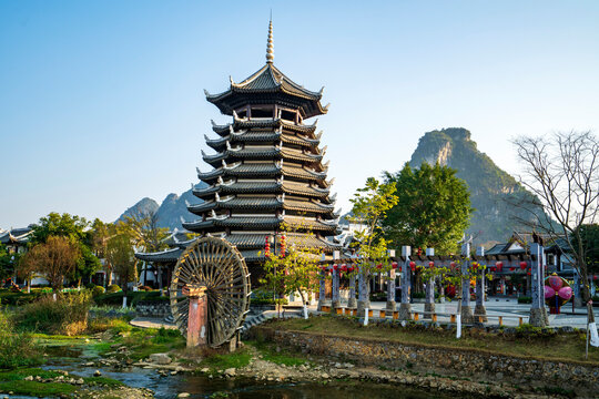 Jinxiu Ancient Town in Jingxi City, Baise, Guangx.