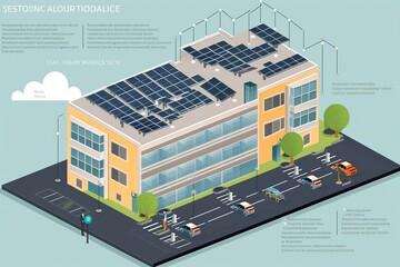 Using solar panels to reduce a buildings carbon footprint and benefits of using solar panels in multifamily reside, generative artificial intelligence