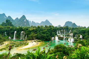 Detian Waterfall in Guangxi, China