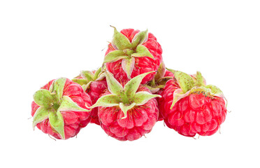  raspberries  isolated on transparent png