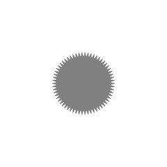 Gray badge sticker png