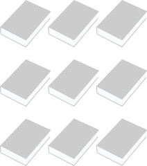 Empty Ebook template on white background vector eps 10
