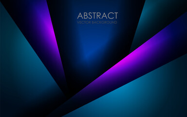 Abstract green, purple, blue overlap on black blank space with text design modern luxury futuristic technology background vector illustration.