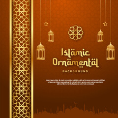 Islamic Arabic Brown Luxury Background