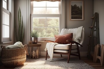 Cozy Nook: Create a set of images that showcase a cozy, inviting nook. Generative AI
