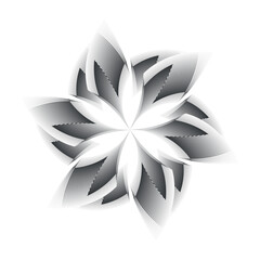 flower symbol, creative geometric pattern