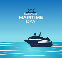 national maritime day concept. Abstract design and Background. vector illustration. world maritime day banner, poster, card.