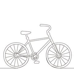 line drawing of dirt bike
