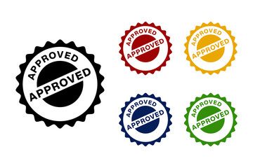 Approved Stamp Design vector