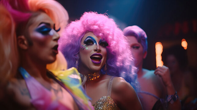 Professional video editing setup for drag performance content
