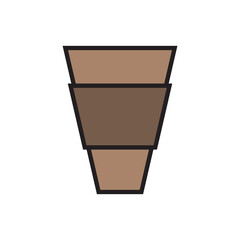 Coffee cup flat design