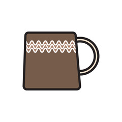 Coffee cup flat design