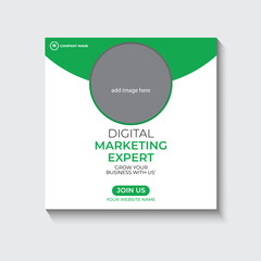 social media post template, modern Instagram post design