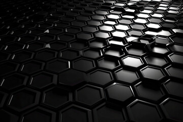 Obraz premium Abstract futuristic surface concept with hexagons. Trendy sci-fi technology background
