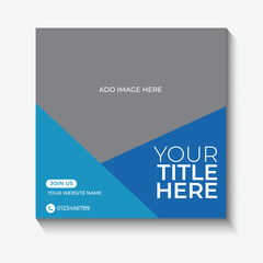 social media post template, modern Instagram post design