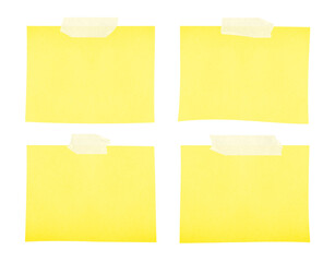 realistic sticky notes on transparent background, extracted, isolated, png file	