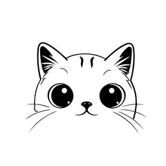 cute cartoon cat vector illustration, cat svg