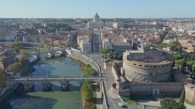 Castel Sant'Angelo and the Vatican in Rome