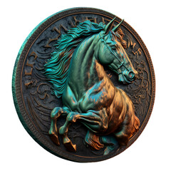 Bronze horse coin