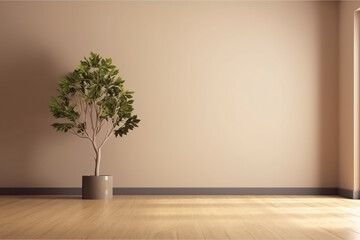 Fototapeta na wymiar room with tree