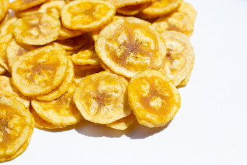 Banana stuffed with tamarind. Fruit snack