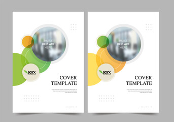 Brochure or template, annual report cover design background
