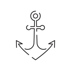 Cargo port line icon air, sea, rail freight terminal, storage. Delivery container shipping