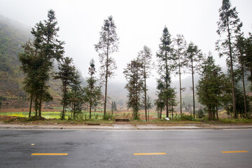 Naklejka premium Amazing landscape in Ha Giang, Vietnam