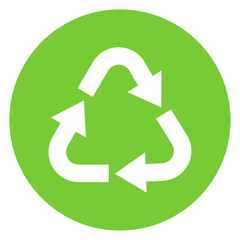 green recycling symbol vector design