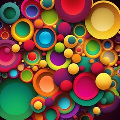 Abstract Background with Circles