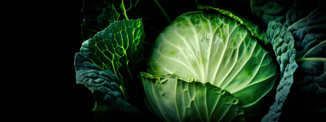 Obraz premium cabbage, vegetable, food, agriculture, leaf, garden, plant, organic, leaves, vegetables, fresh, healthy, nature, raw, vegetarian, salad, farm, diet, head, gardening, isolated, field, eating, green, le