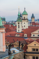 Obraz premium Towers of the Old town in Prague, Czech Republic