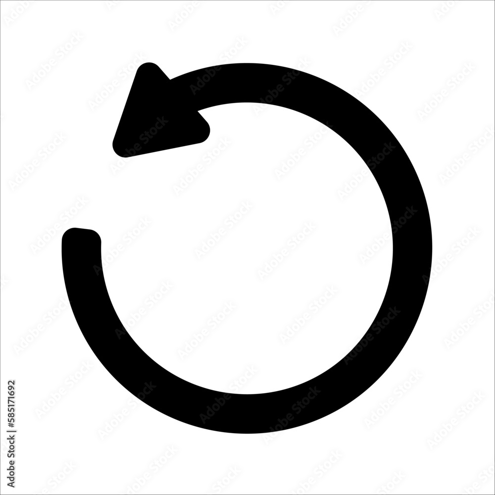 Poster reload icon vector. rotation icon symbol in trendy flat style isolated on white background. vector i
