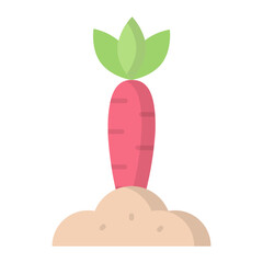 Carrot Flat Icon