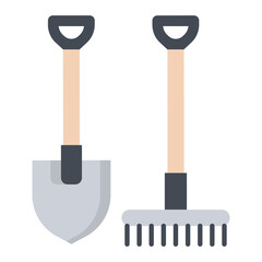 Gardening Tools Flat Icon
