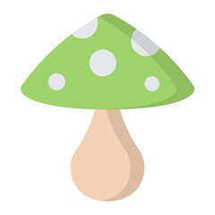Mushroom Flat Icon
