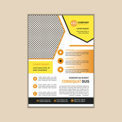 Modern Multipurpose Flyer Template - Fully Editable and Print Ready, A4 Size With Bleed.