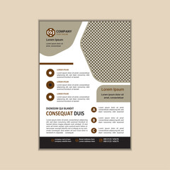Modern Multipurpose Flyer Template - Fully Editable and Print Ready, A4 Size With Bleed.