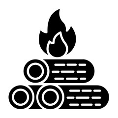 Bonfire Glyph Icon