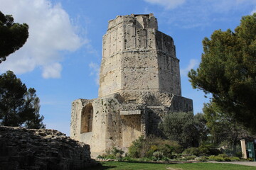 The Tour Magne on Mont Cavalier in Nîmes