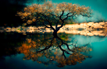 Baum am Wasser